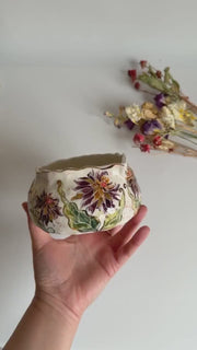 Cremon Flowers  Matcha Bowl