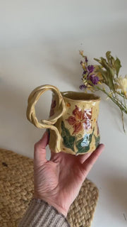 Scarlet Petal Bloom Mug